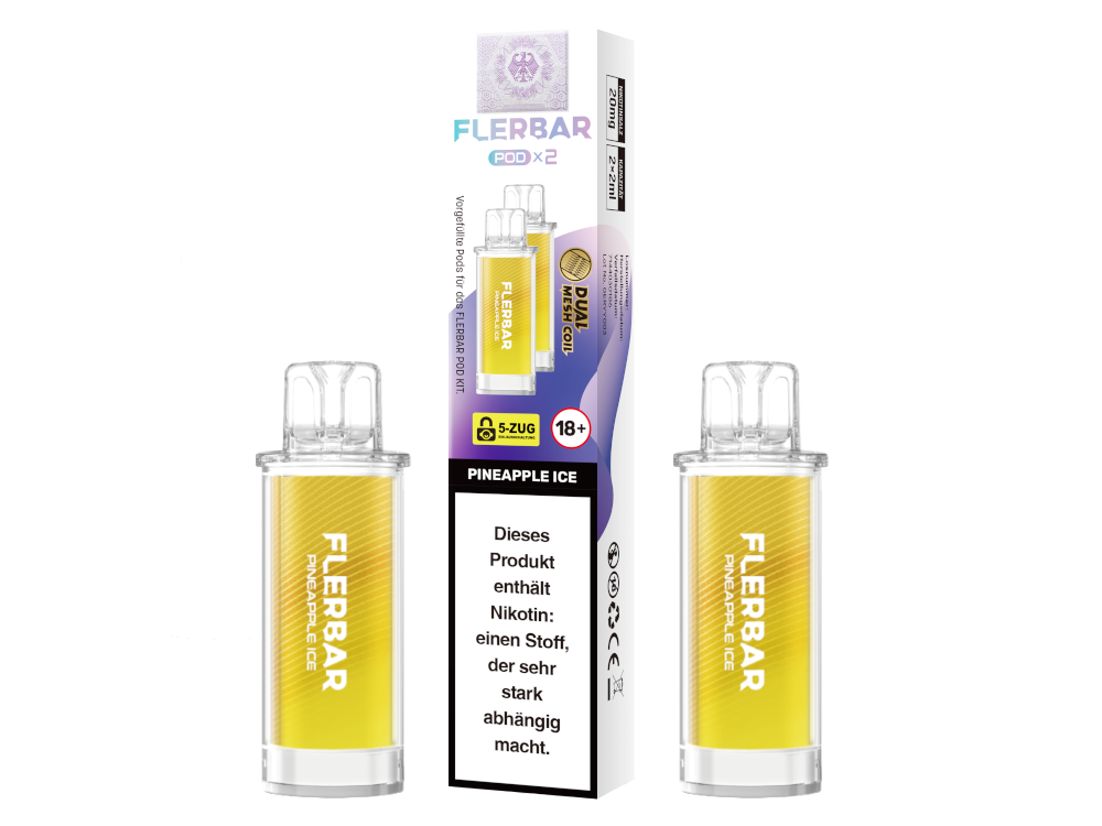 Flerbar - POD Pineapple Ice 20 mg/ml (2 Stück pro Packung)