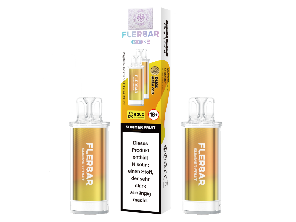 Flerbar - POD Summer Fruit 20 mg/ml (2 Stück pro Packung)