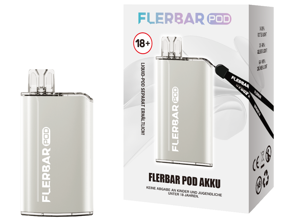 Flerbar - POD Akku 500 mAh grau 10er Packung