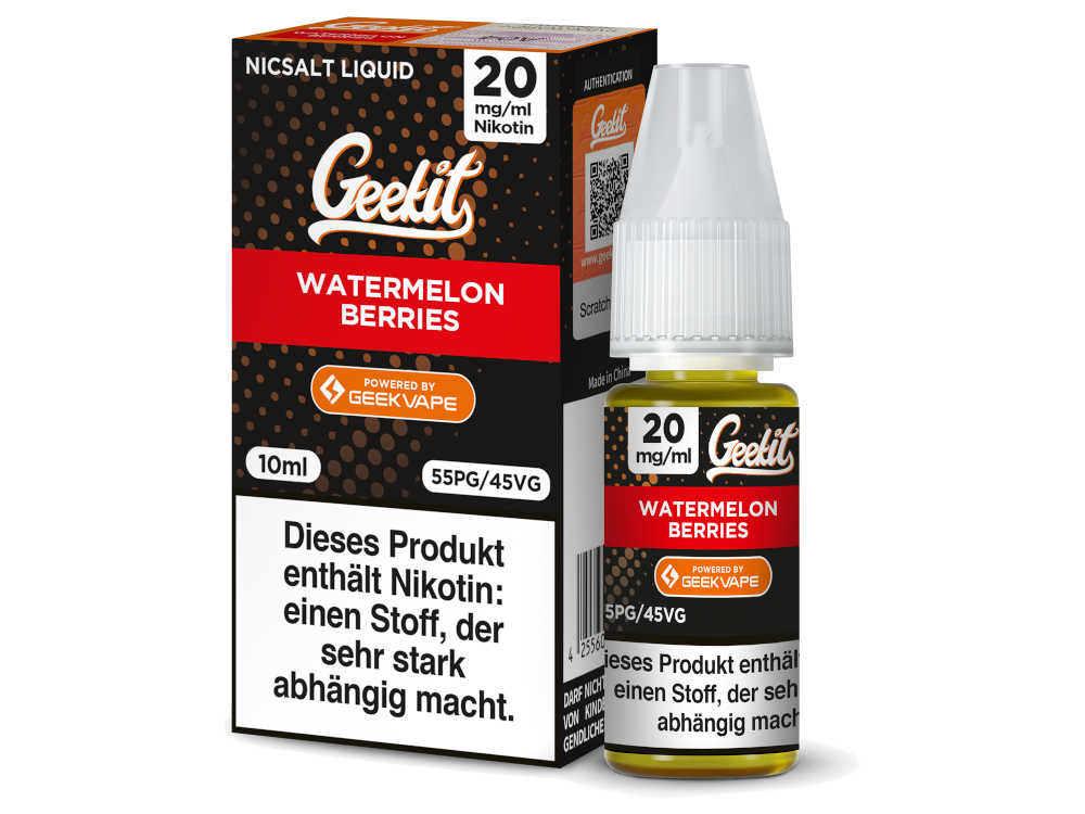 GEEKVAPE - Geekit - Watermelon Berries - Nikotinsalz Liquid 20 mg/ml