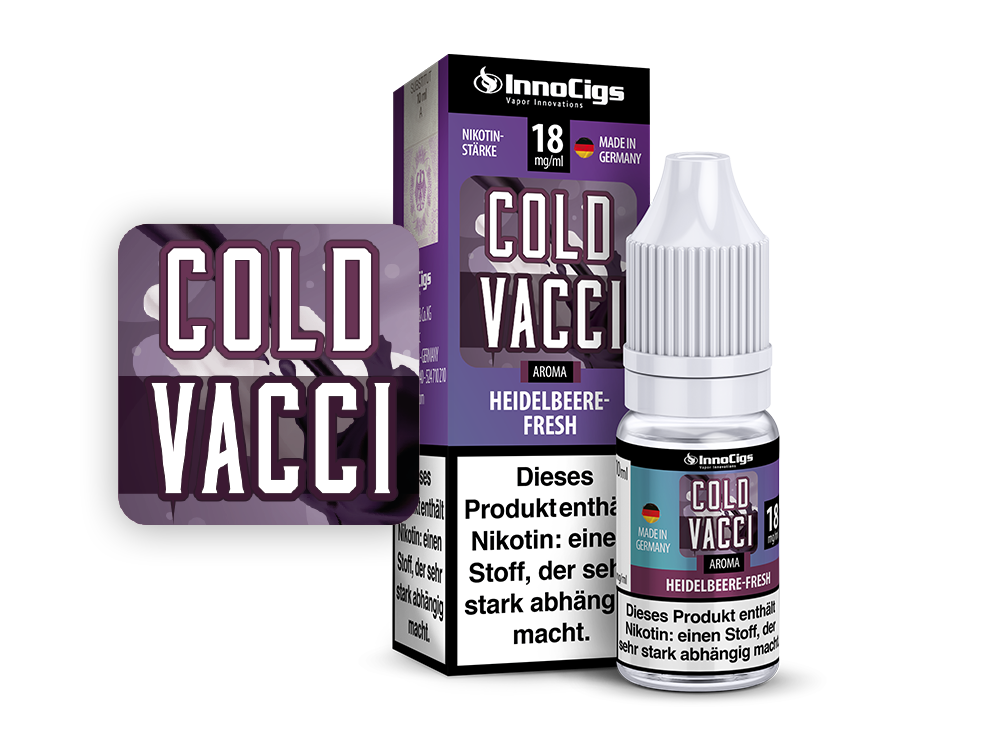 InnoCigs - Cold Vacci Heidelbeere-Fresh Aroma 6 mg/ml 10er Packung