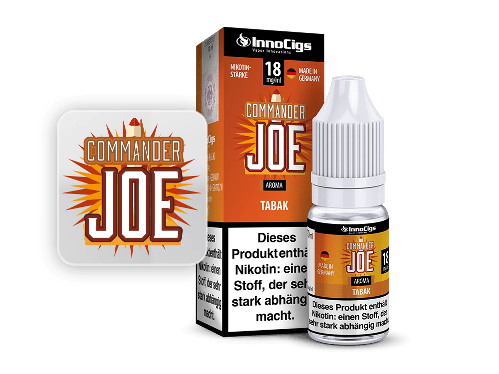 InnoCigs - Commander Joe Tabak Aroma 0 mg/ml 10er Packung