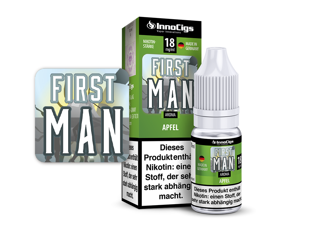 InnoCigs - First Man Apfel Aroma 9 mg/ml 10er Packung