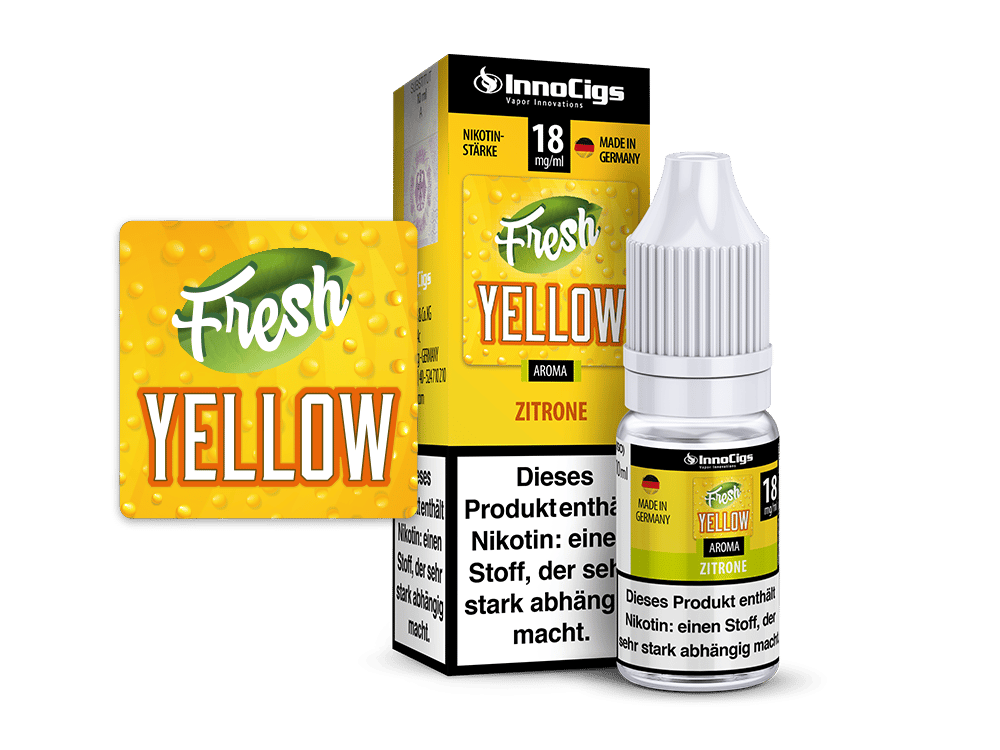 InnoCigs - Fresh Yellow Zitrone Aroma 6 mg/ml 10er Packung