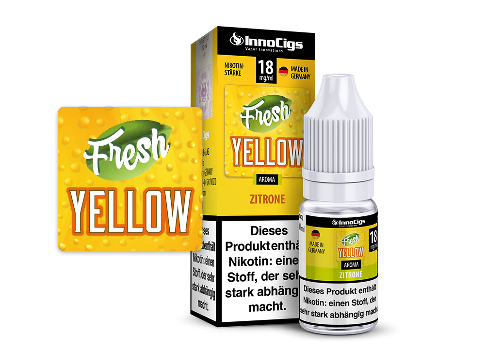 InnoCigs - Fresh Yellow Zitrone Aroma 0 mg/ml 10er Packung