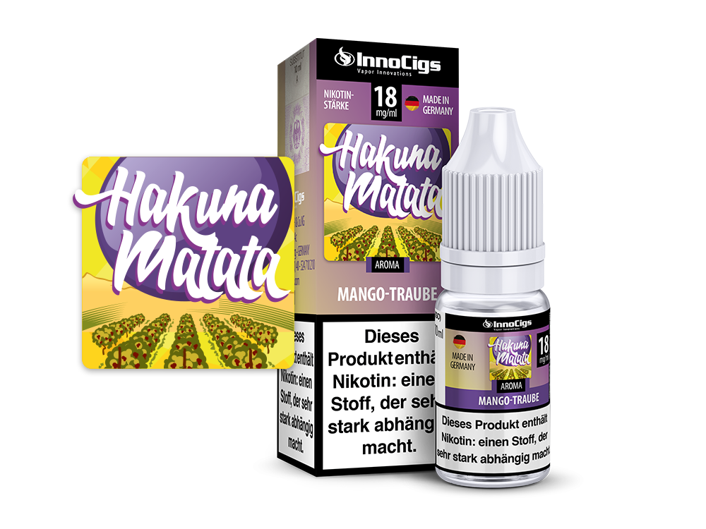 InnoCigs - Hakuna Matata Mango-Traube Aroma 9 mg/ml 10er Packung