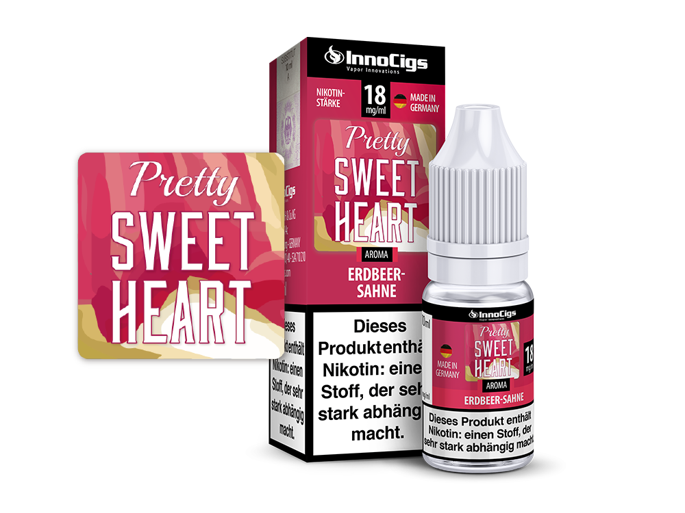 InnoCigs - Pretty Sweetheart Erdbeer-Sahne Aroma 0 mg/ml 10er Packung