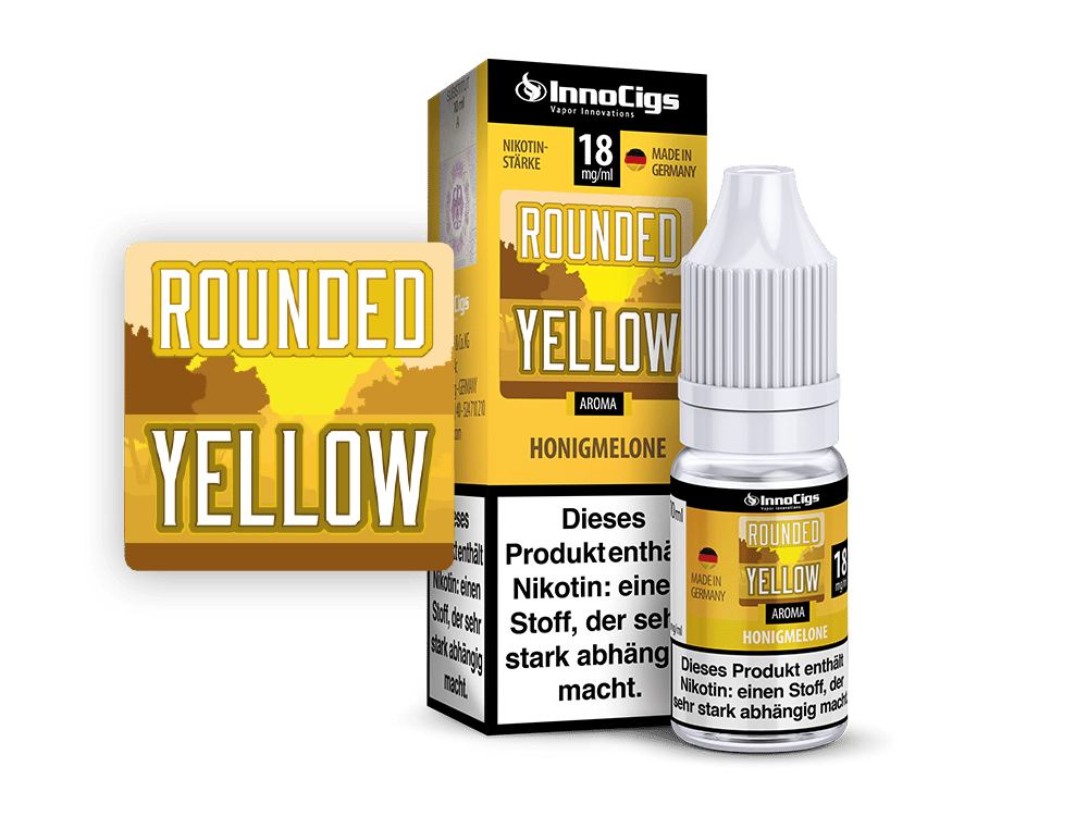 InnoCigs - Rounded Yellow Honigmelone Aroma 9 mg/ml 10er Packung
