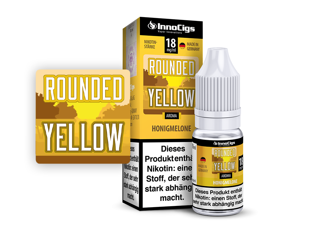 InnoCigs - Rounded Yellow Honigmelone Aroma 3 mg/ml 10er Packung