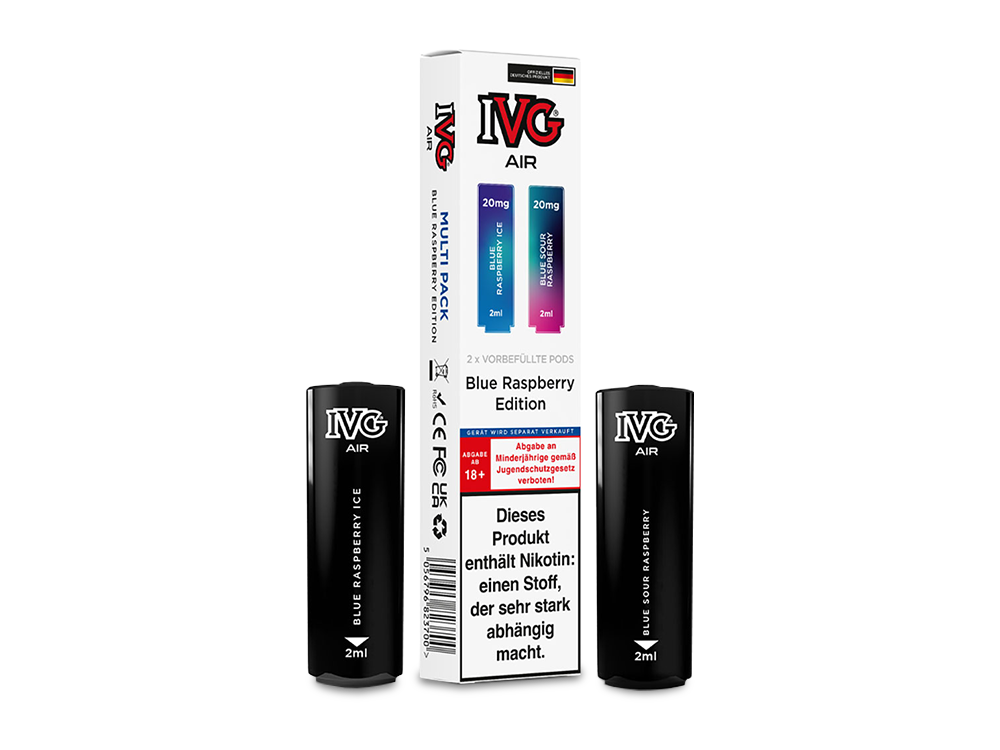 IVG - AIR Pod Blue Raspberry Edition 20 mg/ml (2 Stück pro Packung)