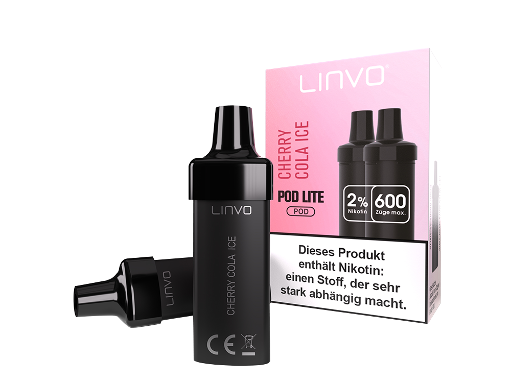 Linvo - Pod Lite Cartridge Cherry Cola Ice 20 mg/ml (2 Stück pro Packung)