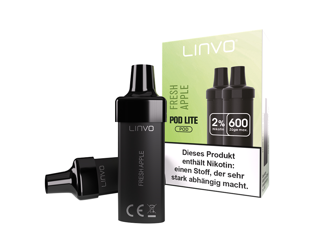 Linvo - Pod Lite Cartridge Fresh Apple 20 mg/ml (2 Stück pro Packung)