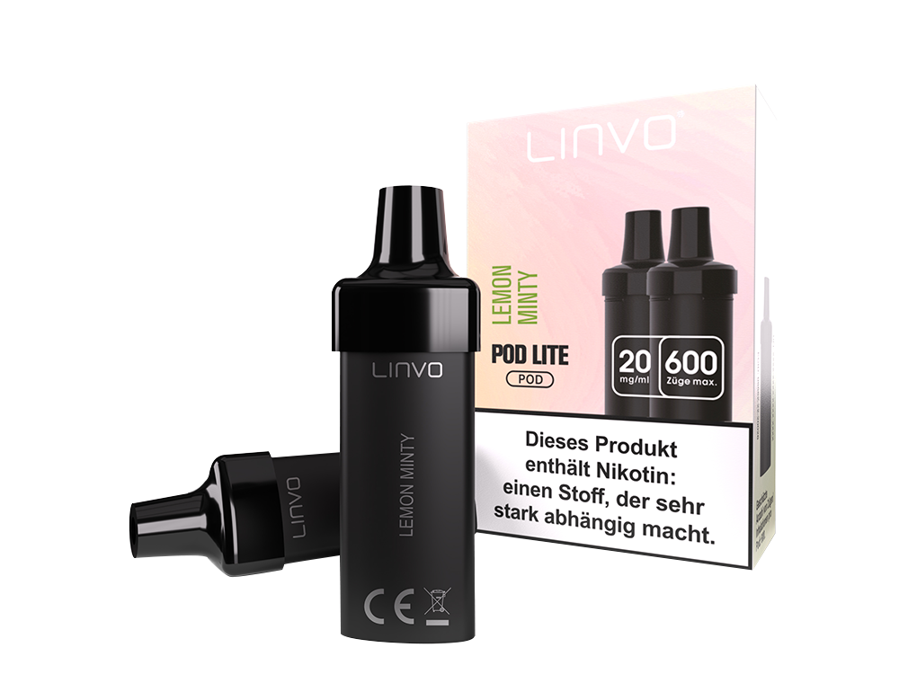 Linvo - Pod Lite Cartridge Lemon Minty 20 mg/ml (2 Stück pro Packung)