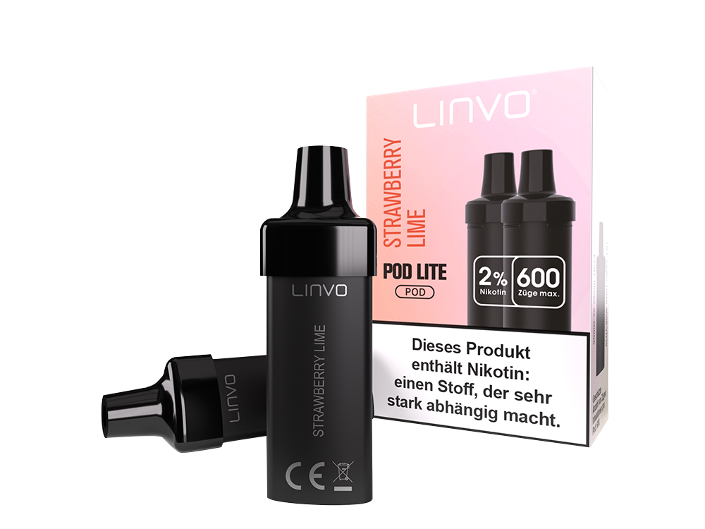 Linvo - Pod Lite Cartridge Strawberry Lime 20 mg/ml (2 Stück pro Packung)