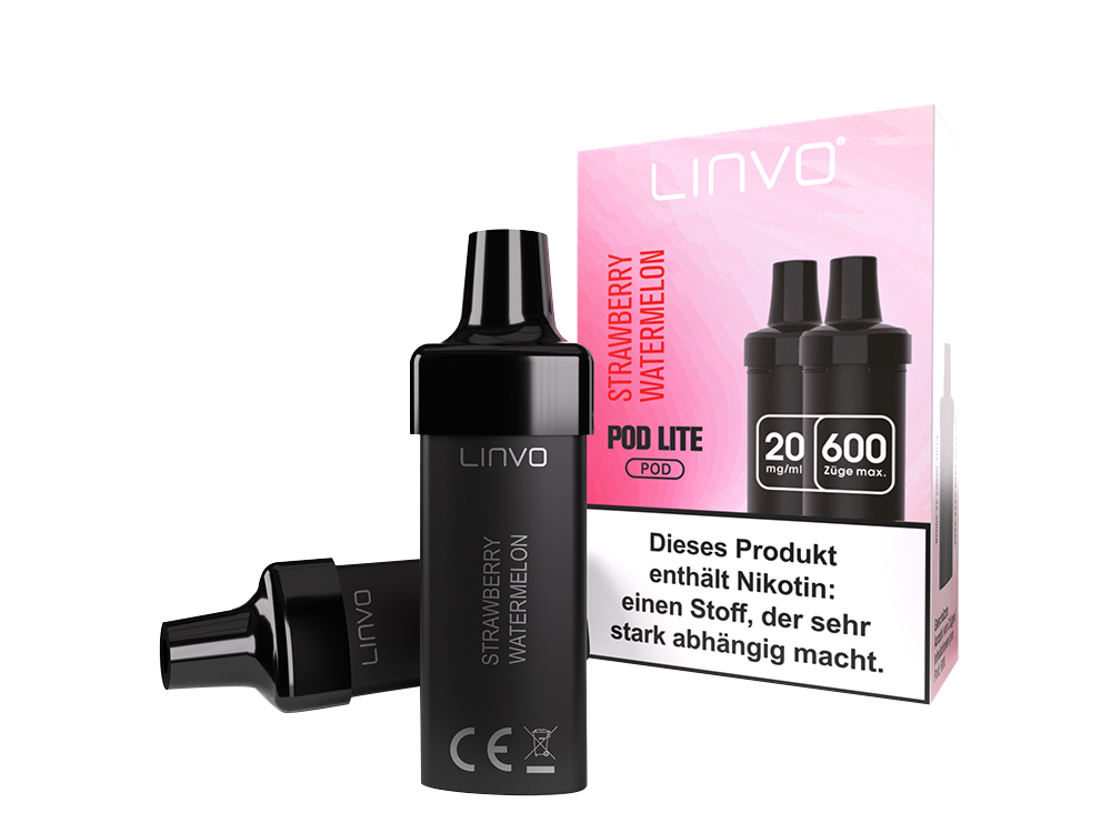 Linvo - Pod Lite Cartridge Strawberry Watermelon 20 mg/ml (2 Stück pro Packung) 10er Packung