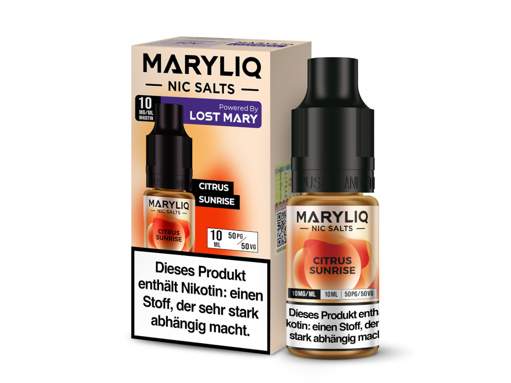 MARYLIQ - Citrus Sunrise - Nikotinsalz Liquid 10 mg/ml