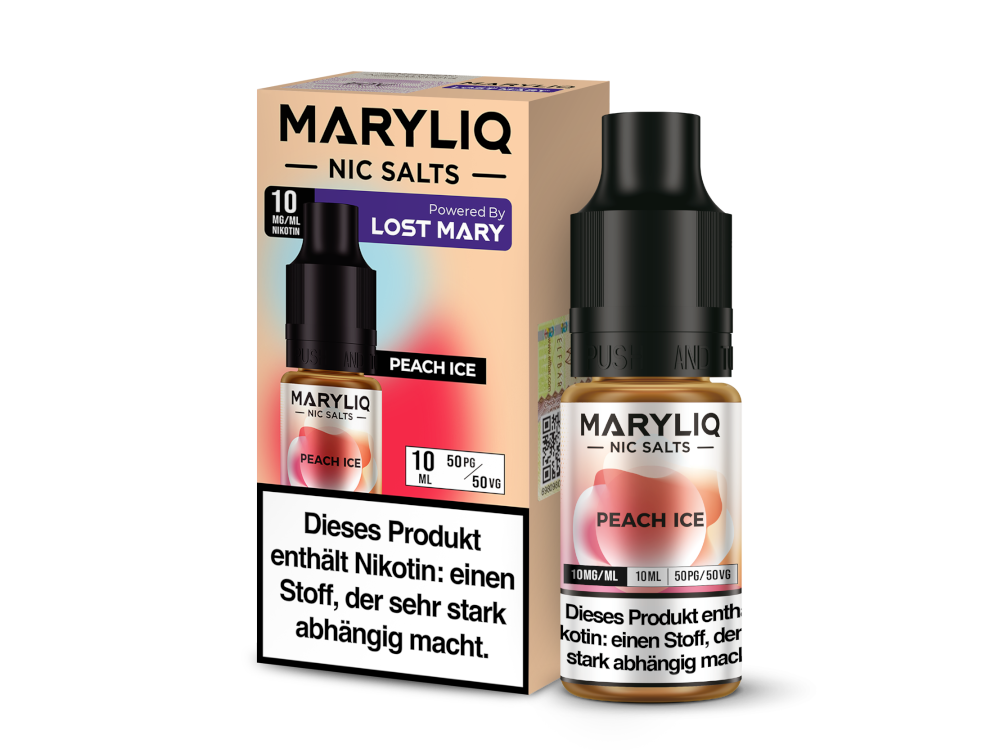 MARYLIQ - Peach Ice - Nikotinsalz Liquid 10 mg/ml