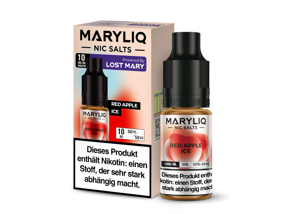 MARYLIQ - Red Apple Ice - Nikotinsalz Liquid 10 mg/ml