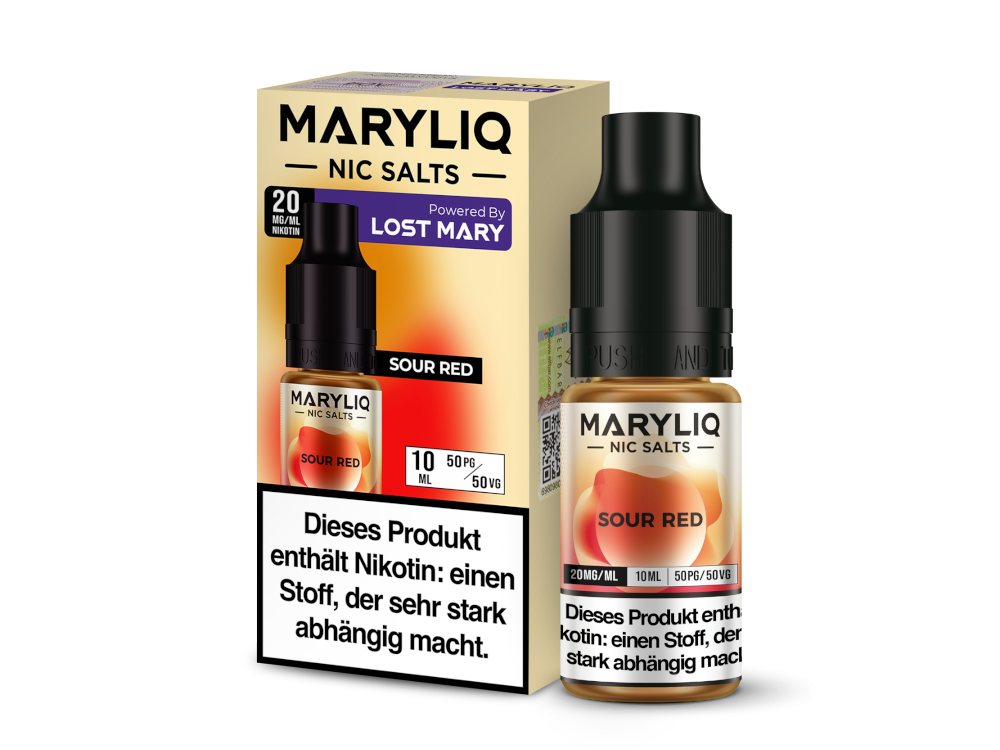 MARYLIQ - Sour Red - Nikotinsalz Liquid 20 mg/ml