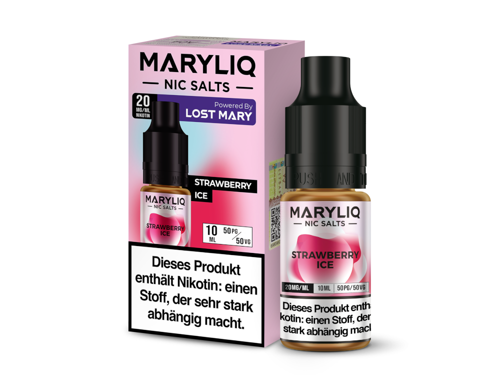 MARYLIQ - Strawberry Ice - Nikotinsalz Liquid 20 mg/ml