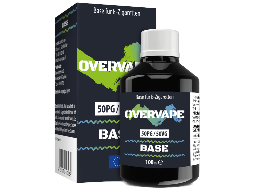 Overvape - 100 ml Basis 50PG/50VG 0 mg/ml
