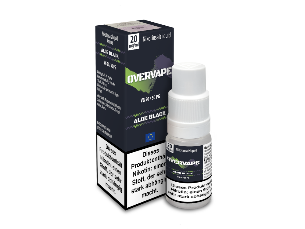Overvape - Aloe Black - Nikotinsalz Liquid 20 mg/ml 5er Packung