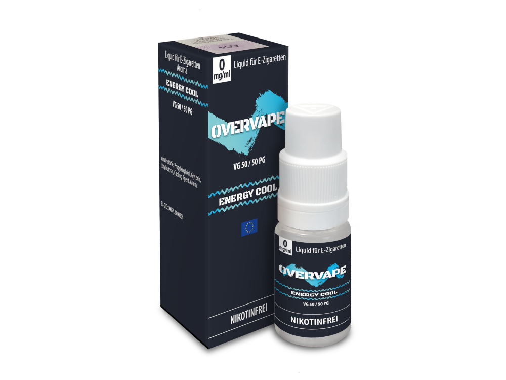 Overvape - Energy Cool - Nikotinsalz Liquid 0 mg/ml 5er Packung