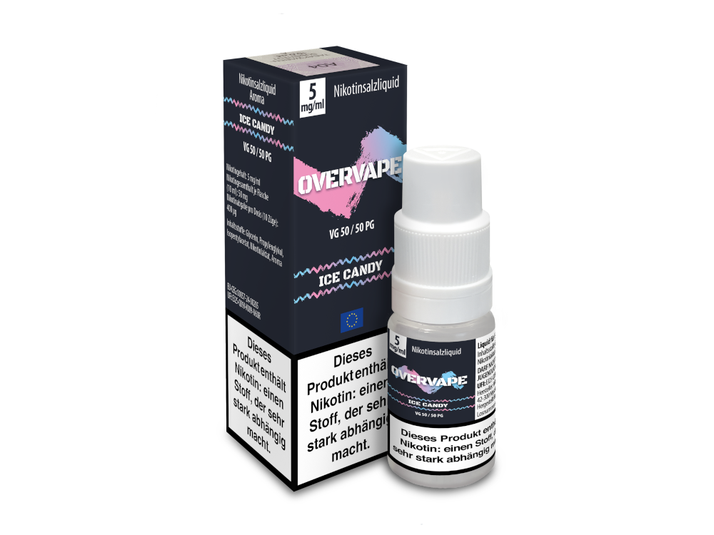 Overvape - Ice Candy - Nikotinsalz Liquid 5 mg/ml 5er Packung