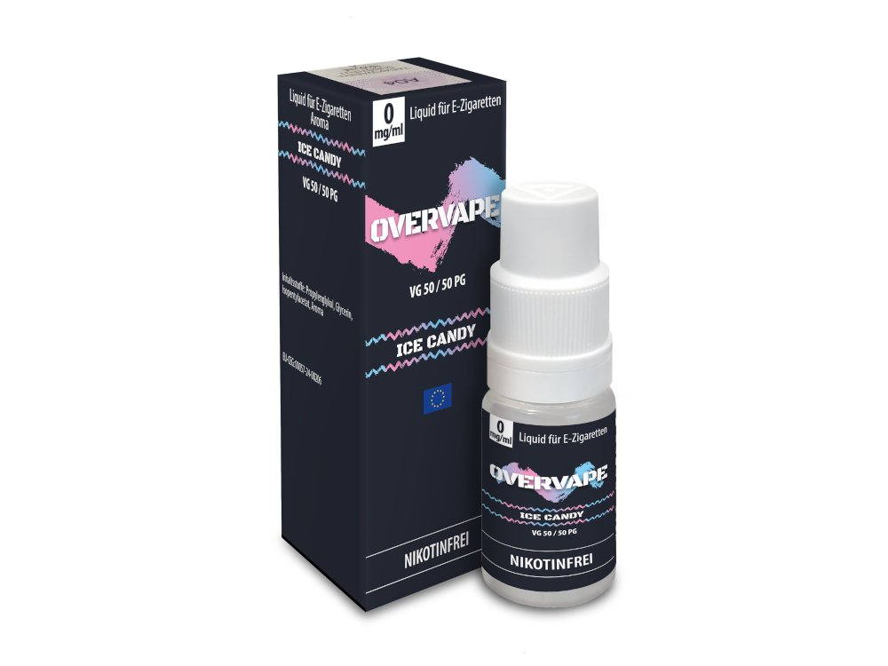 Overvape - Ice Candy - Nikotinsalz Liquid 0 mg/ml 5er Packung