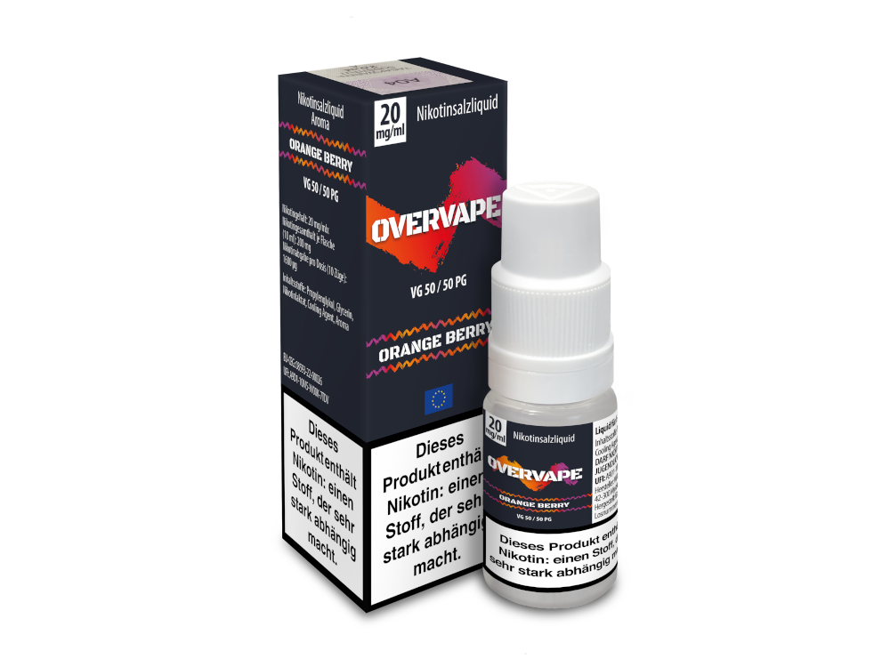 Overvape - Orange Berry - Nikotinsalz Liquid 20 mg/ml 5er Packung