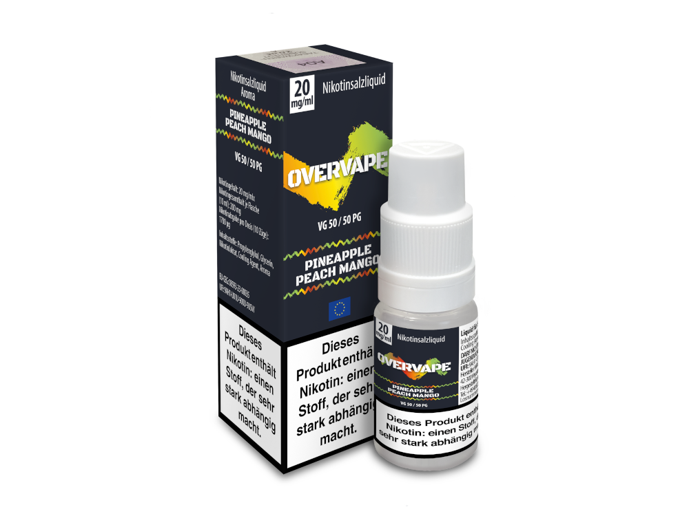 Overvape - Pineapple Peach Mango - Nikotinsalz Liquid 20 mg/ml