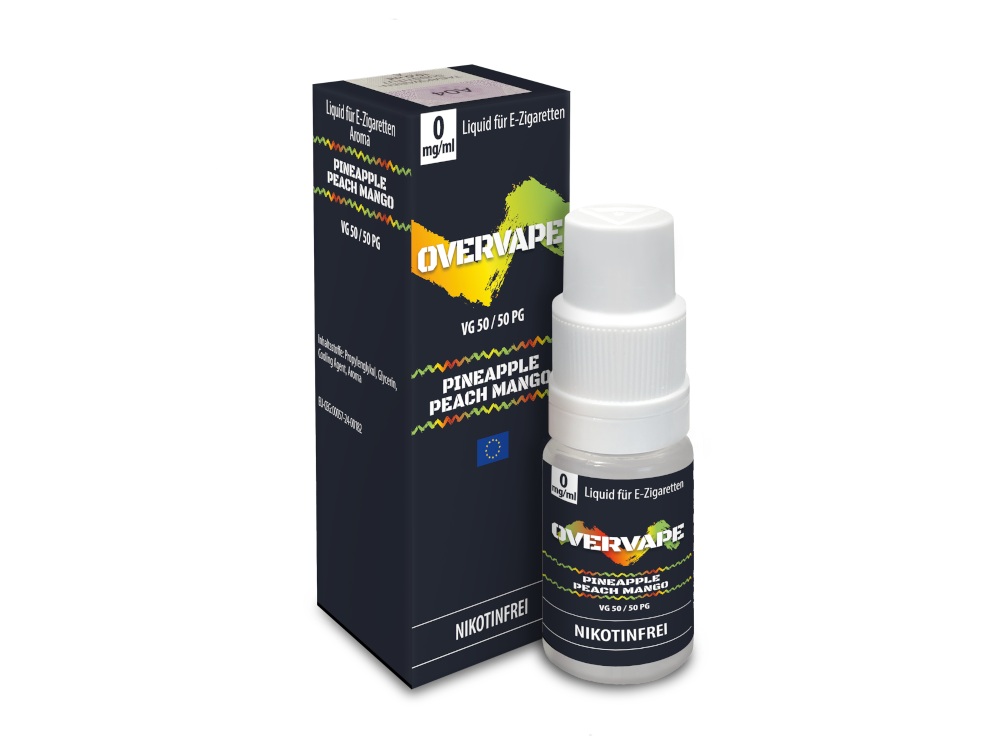 Overvape - Pineapple Peach Mango - Nikotinsalz Liquid 0 mg/ml