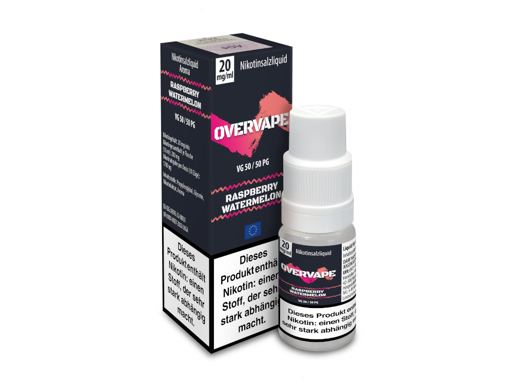 Overvape - Raspberry Watermelon - Nikotinsalz Liquid 20 mg/ml