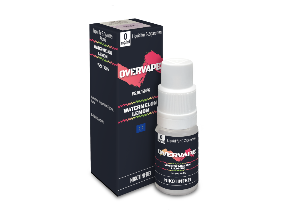 Overvape - Watermelon Lemon - Nikotinsalz Liquid 0 mg/ml 5er Packung