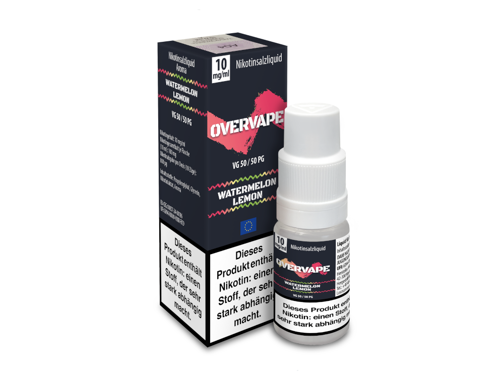 Overvape - Watermelon Lemon - Nikotinsalz Liquid 10 mg/ml