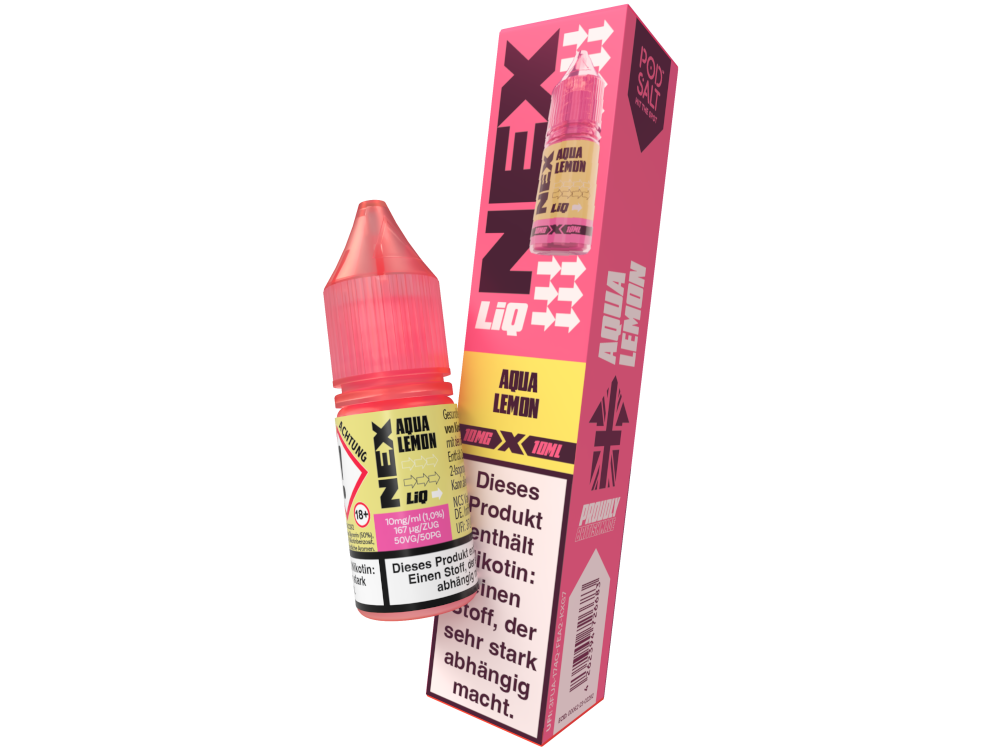 Pod Salt - NexLiq - Aqua Lemon Nikotinsalz Liquid 10 mg/ml