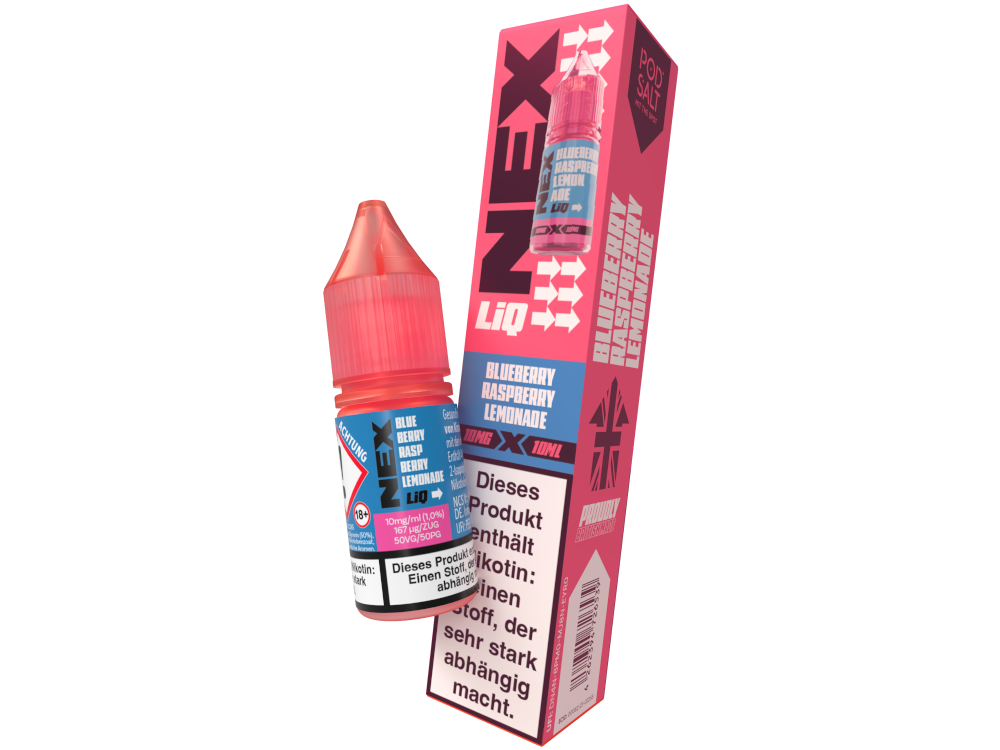Pod Salt - NexLiq - Blueberry Raspberry Lemonade Nikotinsalz Liquid 10 mg/ml