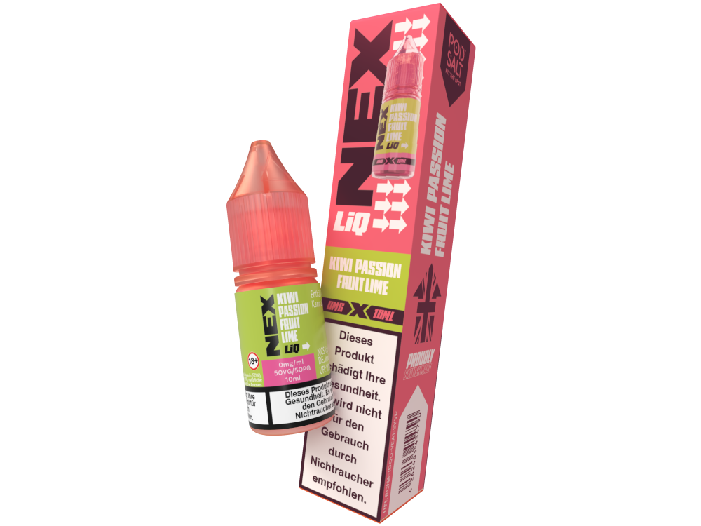 Pod Salt - NexLiq - Kiwi Passionfruit Lime Nikotinsalz Liquid 0 mg/ml