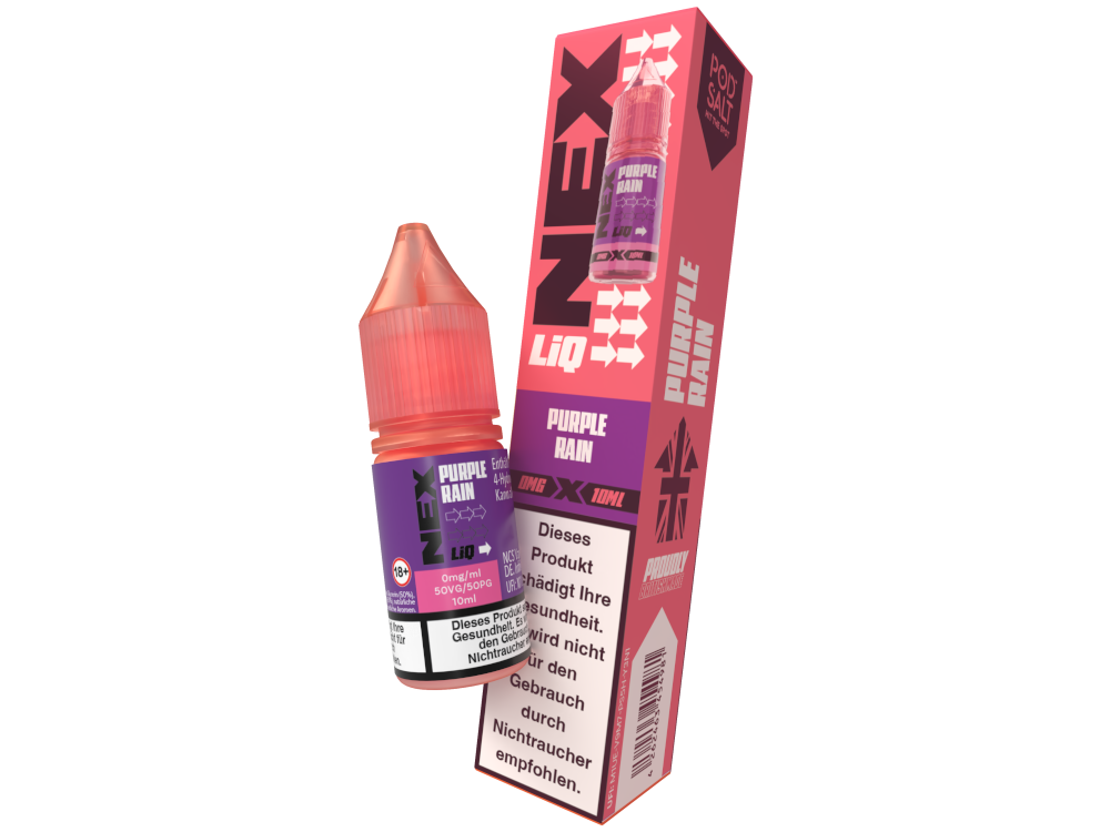 Pod Salt - NexLiq - Purple Rain Nikotinsalz Liquid 0 mg/ml