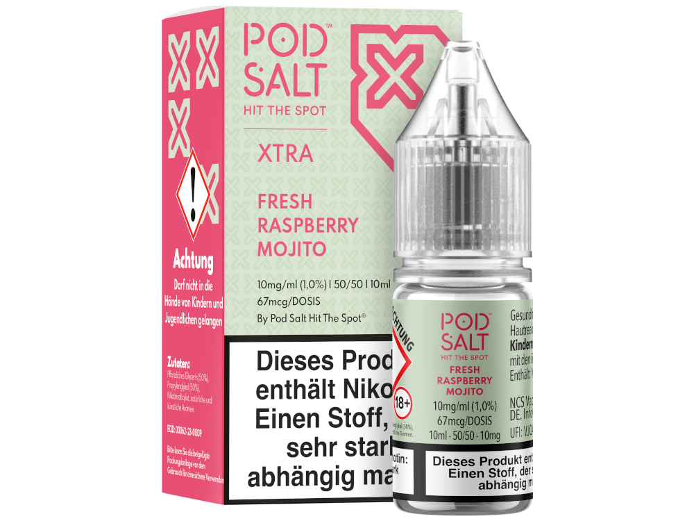 Pod Salt X - Fresh Rasperry Mojito - Nikotinsalz Liquid 10 mg/ml