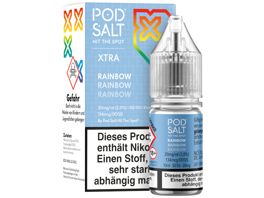 Pod Salt X - Rainbow - Nikotinsalz Liquid 20 mg/ml 5er Packung