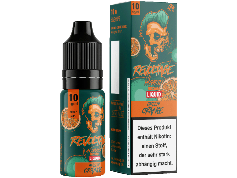 Revoltage - Green Orange - Hybrid Nikotinsalz Liquid 10 mg/ml