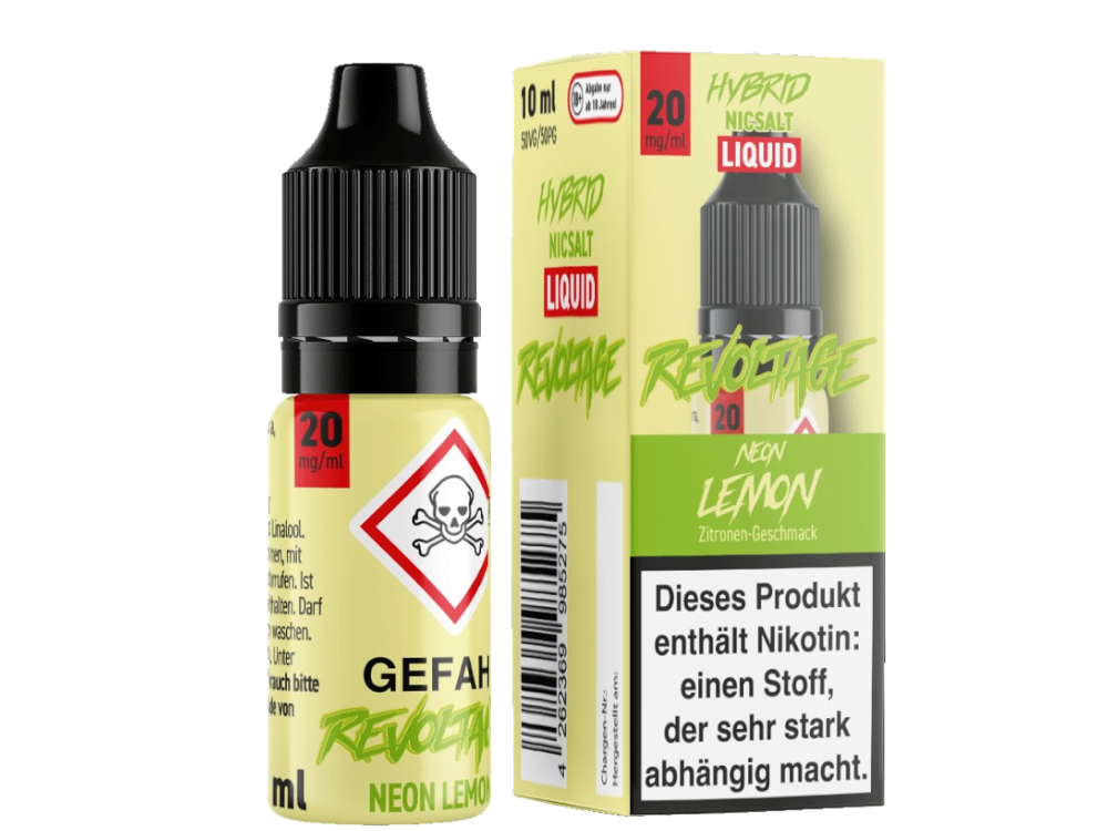 Revoltage - Neon Lemon - Hybrid Nikotinsalz Liquid 20 mg/ml 15er Packung