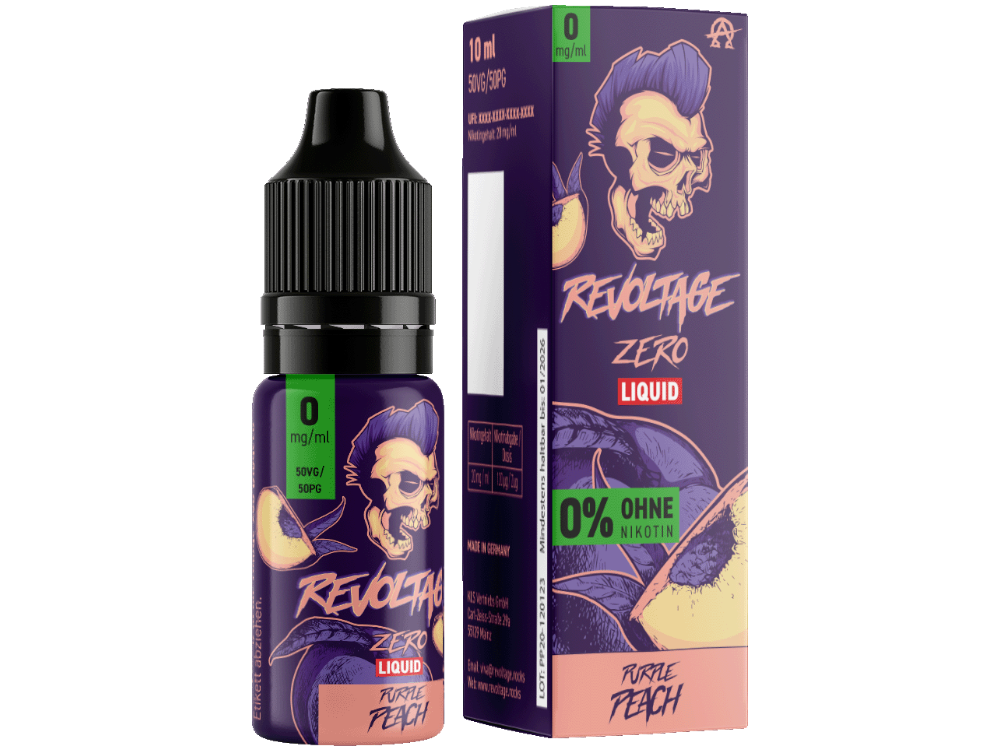 Revoltage - Purple Peach - Hybrid Nikotinsalz Liquid 0 mg/ml 15er Packung