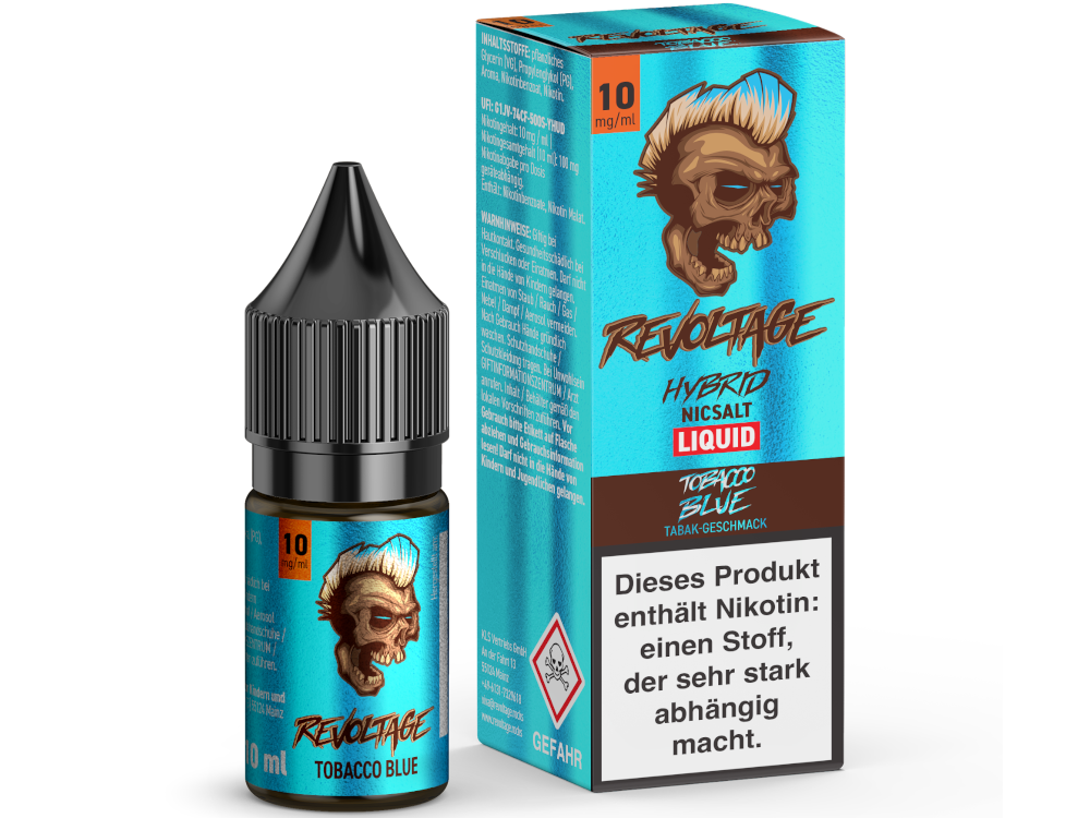 Revoltage - Tobacco Blue - Hybrid Nikotinsalz Liquid 10 mg/ml