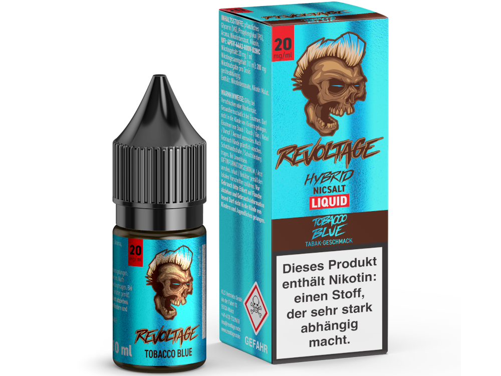 Revoltage - Tobacco Blue - Hybrid Nikotinsalz Liquid 20 mg/ml