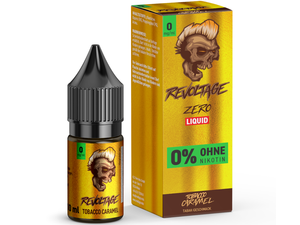Revoltage - Tobacco Caramel - Hybrid Nikotinsalz Liquid 0 mg/ml 15er Packung