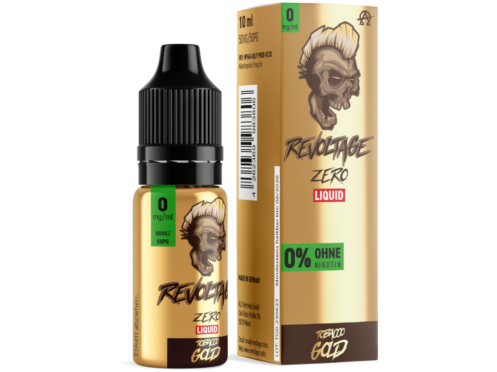 Revoltage - Tobacco Gold - Hybrid Nikotinsalz Liquid 0 mg/ml 15er Packung