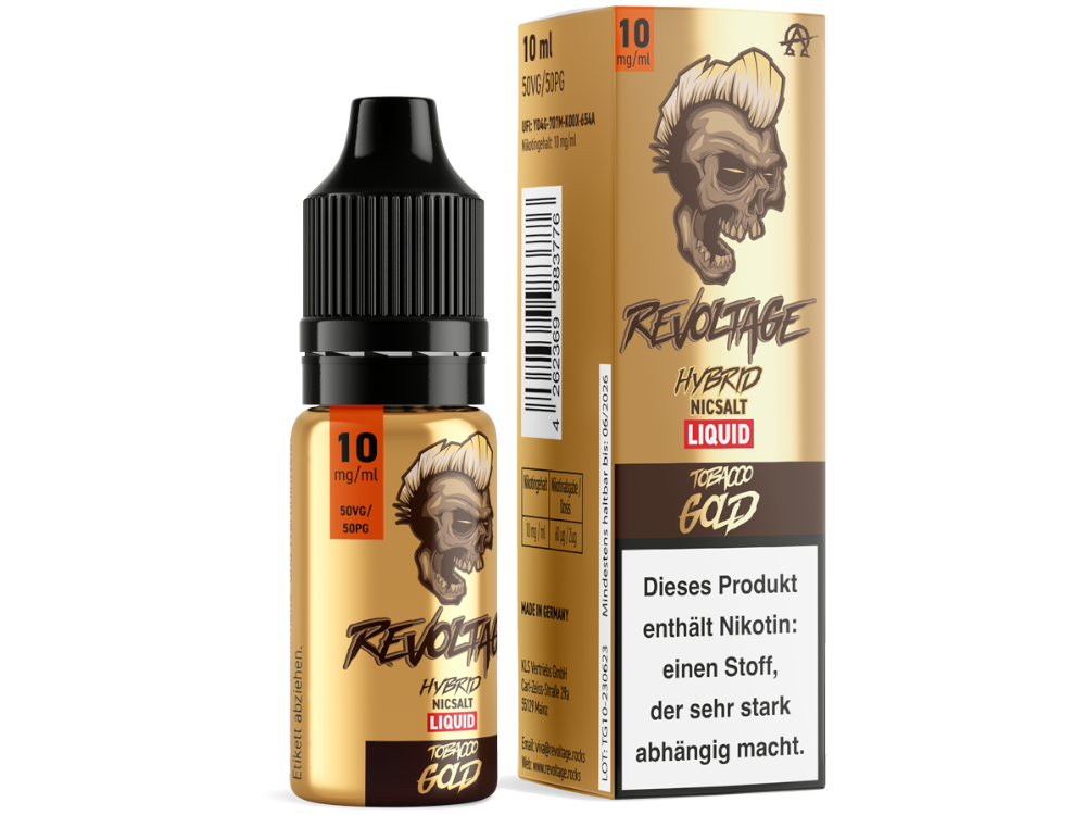 Revoltage - Tobacco Gold - Hybrid Nikotinsalz Liquid 10 mg/ml