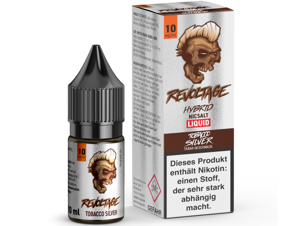 Revoltage - Tobacco Silver - Hybrid Nikotinsalz Liquid 10 mg/ml